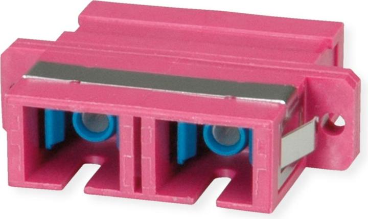 Actual product image Telegärtner SC Duplex Coupler MM OM4 purple J08081A0040