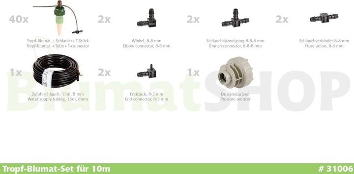 Actual product image Blumat Drip set 10m (Drip irrigation set)