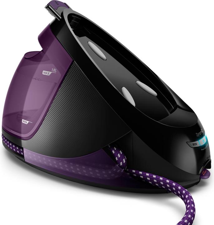 Actual product image Philips GC9675/80 PerfectCare Elite Plus Steam Ironing Station, Black/Purple (2700 W, 550 g/min)