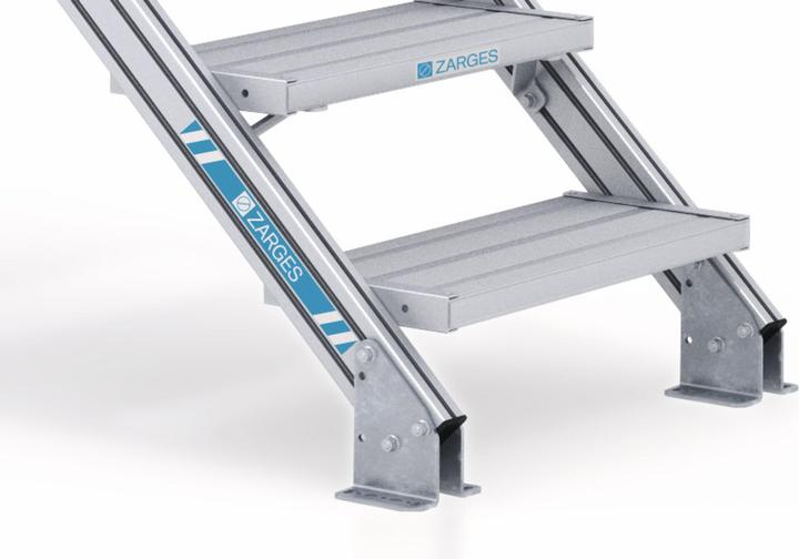 Produktbild Zarges Leiter Überstieg 8 Stufen Neigung 60 Grad (Plattformleiter, 100 cm)