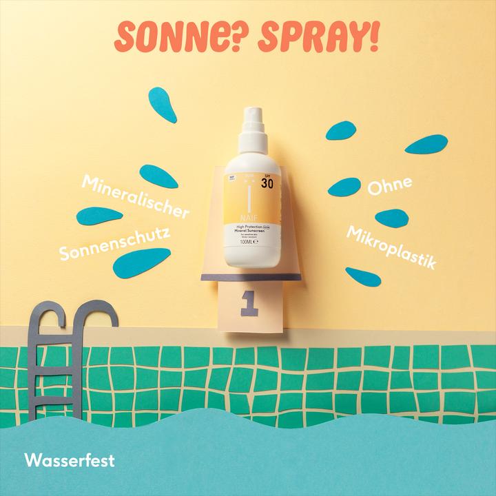 Immagine prodotto Naïf Spray solare per adulti (Spray solare, SPF 30, 100 ml, 133 g)