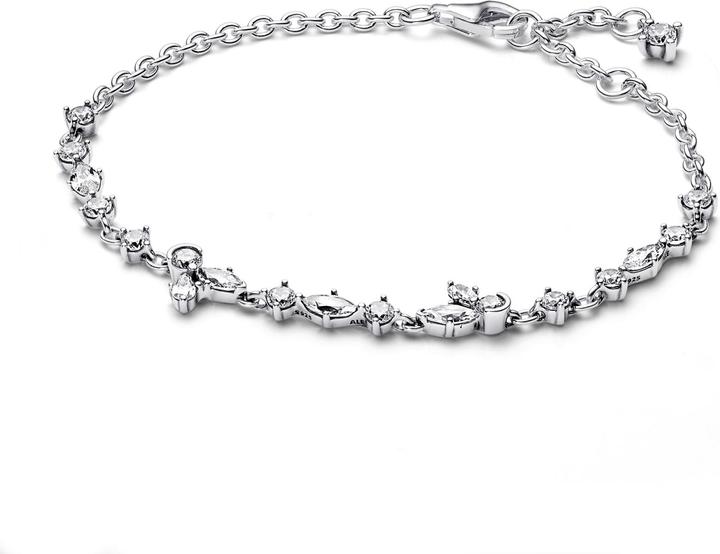 Immagine prodotto Pandora Bracciale a catena con cluster di erbe scintillanti (18 cm, Argento 925)