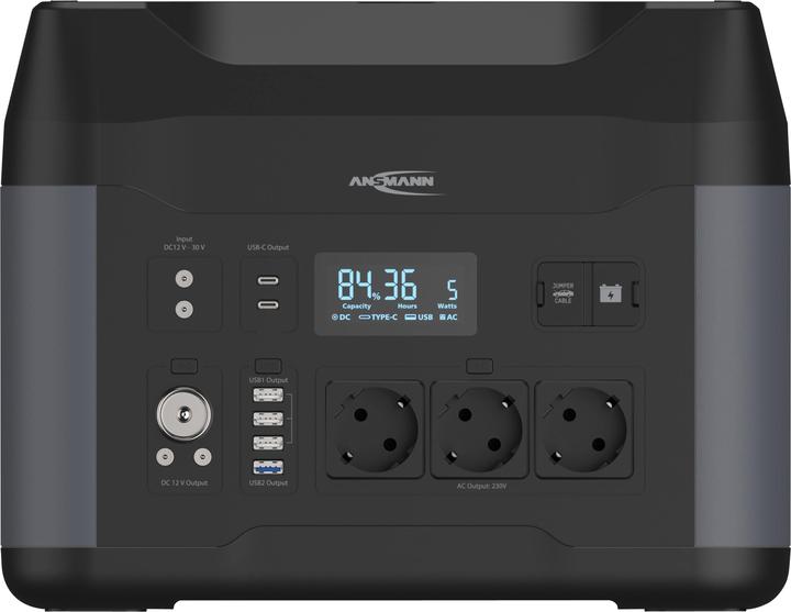 Produktbild Ansmann Powerstation Set, PS2200AC + Erweiterungsakku PSE2200 + Solarpanel 100 W