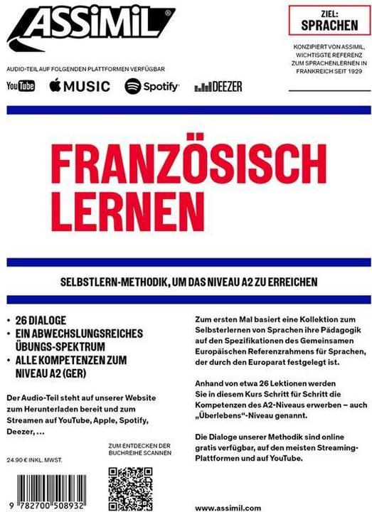 Produktbild Französisch lernen : Anfängerniveau : Ziel-niveau A2 (Deutsch, Anthony Bulger, Hollmann Bulger, 2023)