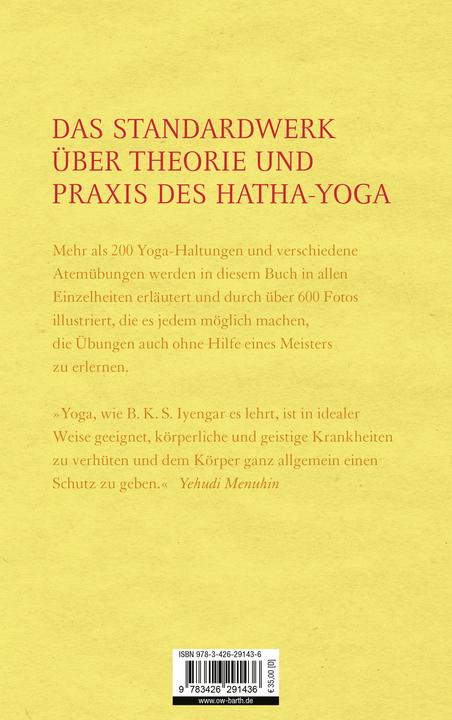 Produktbild Licht auf Yoga (Deutsch, B. K. S. Iyengar, 1993)