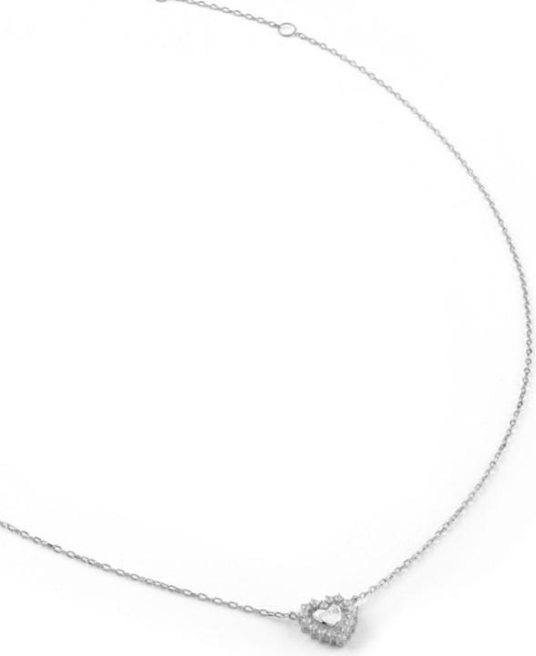 Immagine prodotto Guess Collana JARDIN HEART & CRYS NK 16-18 (Argento 925)