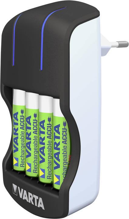 Immagine prodotto Varta caricabatterie a spina (4 pz., AA, 2100 mAh, Batteria + Caricabatterie)