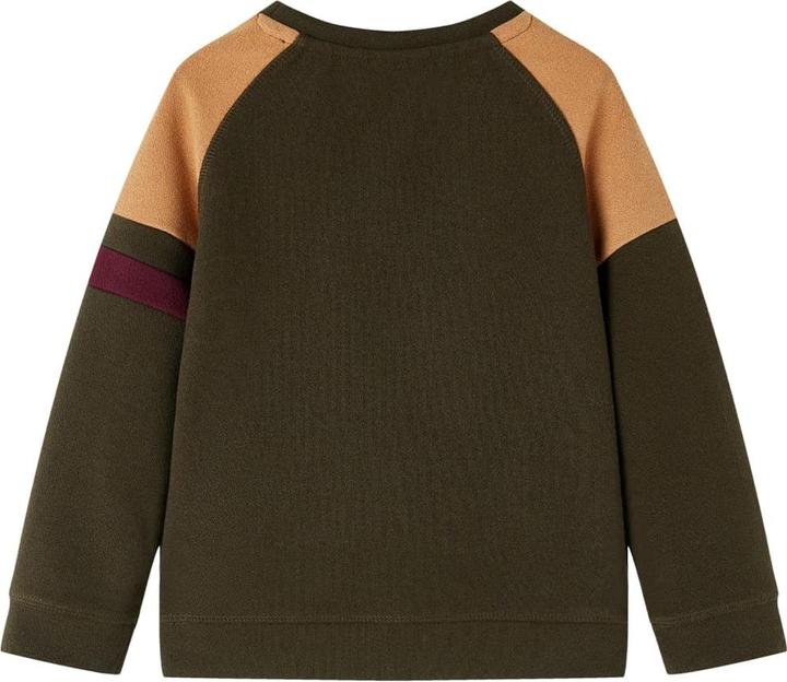 Immagine prodotto VidaXL Felpa da bambino color kaki scuro e marrone cammello (140)