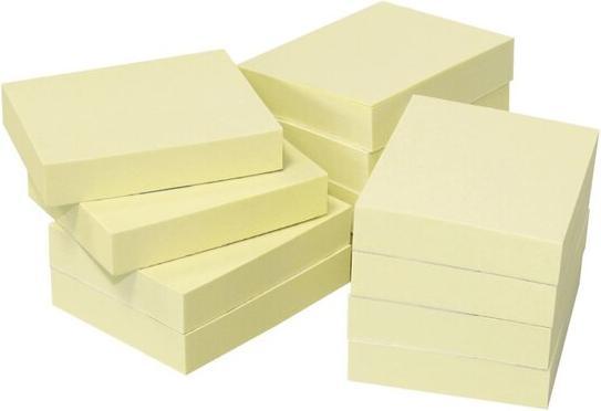 Image du produit Papillons adhésifs recyclés Standard 5653-11BOX jaune 12 blocs (50 x 40 mm)