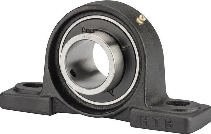 Actual product image UBC Bearing Pedestal bearing UCP, grey cast iron housing UCP 204 Bore diameter 20 mm Hole spacing 96 mm