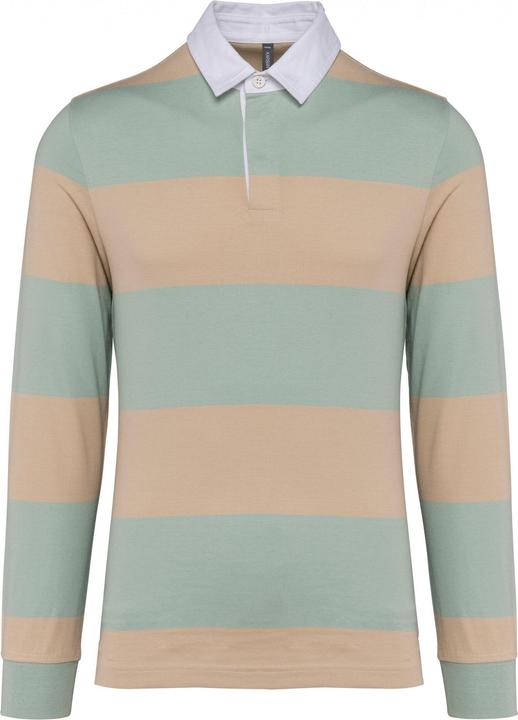 Produktbild Kariban Gestreiftes Poloshirt langarm (S)