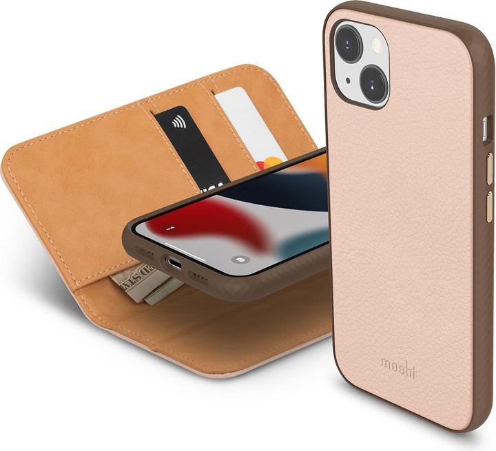 Produktbild Moshi 99MO133302 Handy-Schutzhülle 15,5 cm (6.1" ) Geldbörsenhülle Pink (Apple iPhone 13)