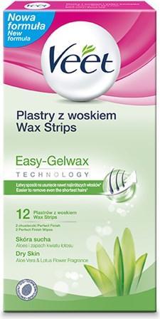 Veet depilatory wax strips for dry skin 12pcs. (12 ml, 12 x, 53 g)