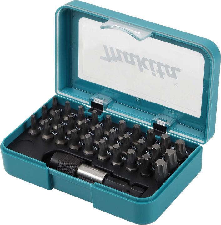 Actual product image Makita P-73352 Bit-Set 31 parts indoor TORX (Hexagon socket TX M8, Hexagon socket TX M15, Hexagon socket TX M25, Hexagon socket TX M7, Hexagon socket TX M9, Hexagon socket TX M10, Hexagon socket TX M20, Hexagon socket TX M27, Hexagon socket TX M30, Hexagon socket TX M40)