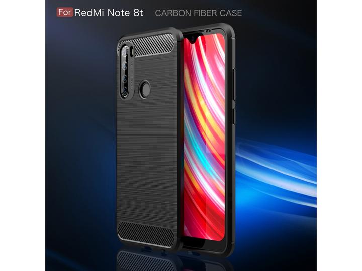 Actual product image Screenguard Xiaomi Redmi Note 8T Cover Carbon Brushed Soft TPU (Xiaomi Redmi Note 8T)