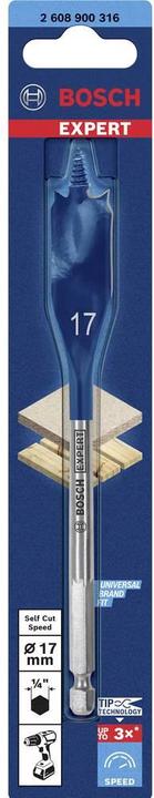 Produktbild Bosch Professional Zubehör EXPERT Self Cut Speed Flachfräsbohrer, 17 x 152 mm (17.0 Millimeter)