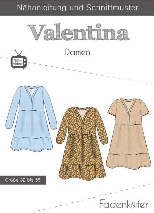 Produktbild Fadenkäfer Schnittmuster Kleid Valentina