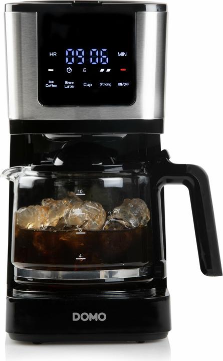 Actual product image Domo CAFETIÈRE DO733K 1,25L 10 CUPS MUG 400ML COMMANDES TACTILES/ÉCRAN LED FILTRE PERMANENT