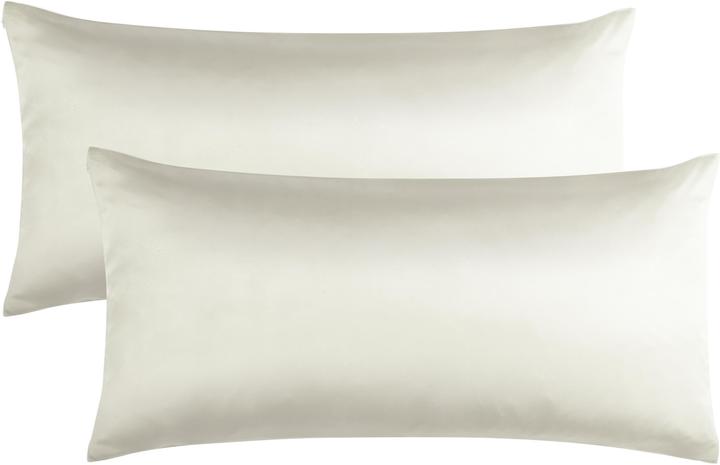 Aspero 2 x Seiden Kissenbezüge 40 x 80 cm (Kopfkissenbezug, 40 x 80 cm)