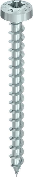 Produktbild Heco TOPIX-plus 5,0 x 35, Rundkopf, T-Drive, Variables Vollgewinde, verzinkt blau, A3K, 500 Stück, V (500 Schrauben pro Stück)
