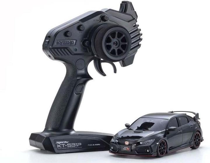 Image du produit Kyosho Mini-Z MA-020 Honda Civic Type-R, Noir 1:27, Readyset (RTR Prêt à fonctionner)