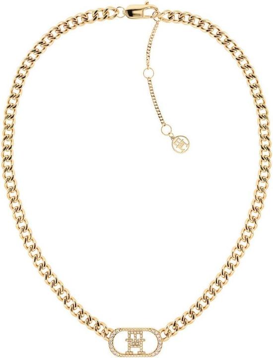 Tommy Hilfiger Luxury Gold Plated Monogram Necklace 2780894