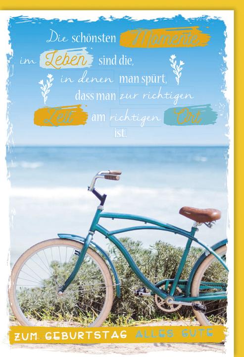 Image du produit Braun + Company Carte d'anniversaire vélo 11.5 x 17 cm (1 pcs)