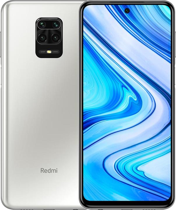 Xiaomi Redmi Note 9 Pro (128 Go, Blanc Glacier, 6.67", Double SIM + SD, 64 Mpx, 4G)