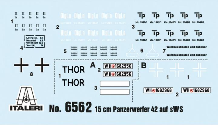 Produktbild 1:35 15cm Panzerwerfer 42 auf SWS
