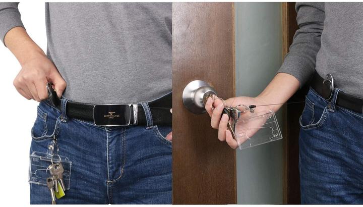 Immagine prodotto Werkstein Anti-Lost Key-Bak Schlüsselanhänger mit Gürtelclip / Kartenhalter / Ausweishülle 3er Set