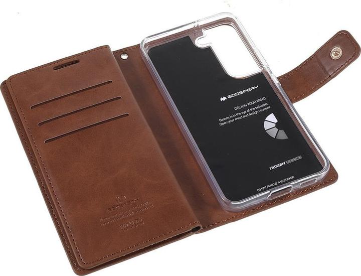Produktbild Galaxy S22 - Mansoor Wallet Etui Hülle braun