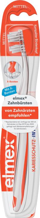 Produktbild Elmex Anti Karies Med. Kurzkop Zahnbürste (Mittel, 1 x)