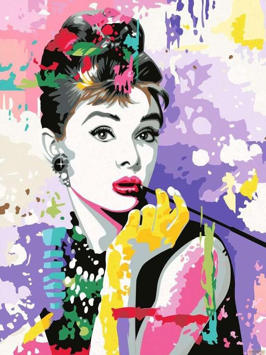 Produktbild Ravensburger CreArt - Malen nach Zahlen 25526 - ART Collection: Audrey Hepburn - ab 14 Jahren