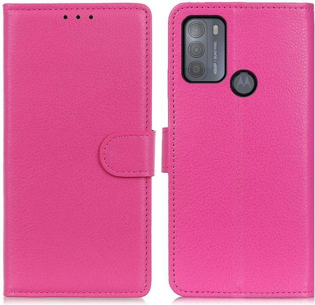 Actual product image MU Classic Litchi Leather Bookcover Series (Motorola Moto G50)