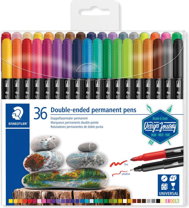Staedtler Double Fibre Painter (Multicoloured, 36 x)