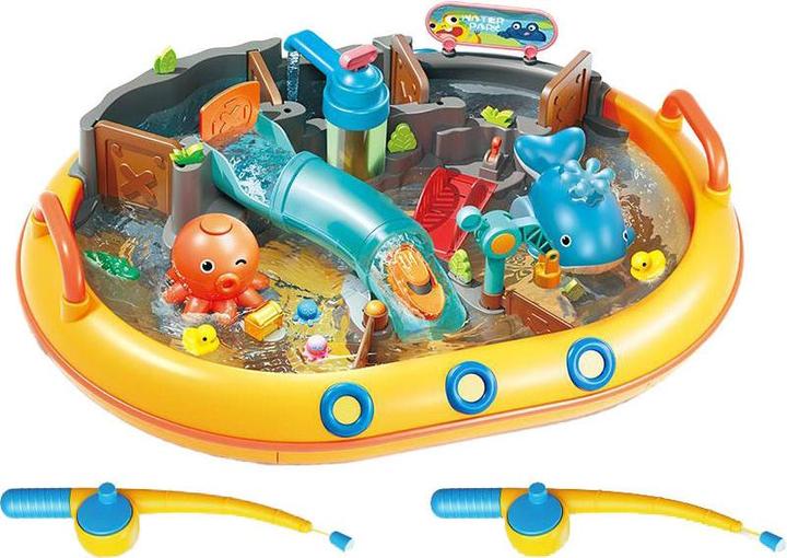 Waterparkset met 2 hengels