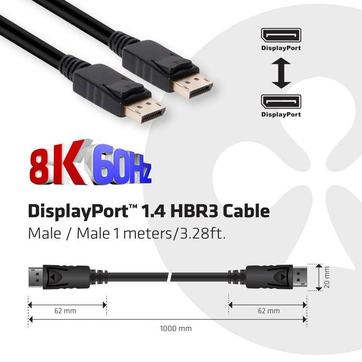 Immagine prodotto Club 3D DisplayPort — DisplayPort (1 m, DisplayPort)