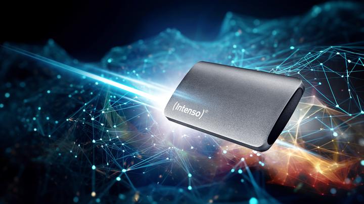 Actual product image Intenso SSD 2.0TB TX800 1.8" USB 3.2 Gen1 Anthracite (2 TB)