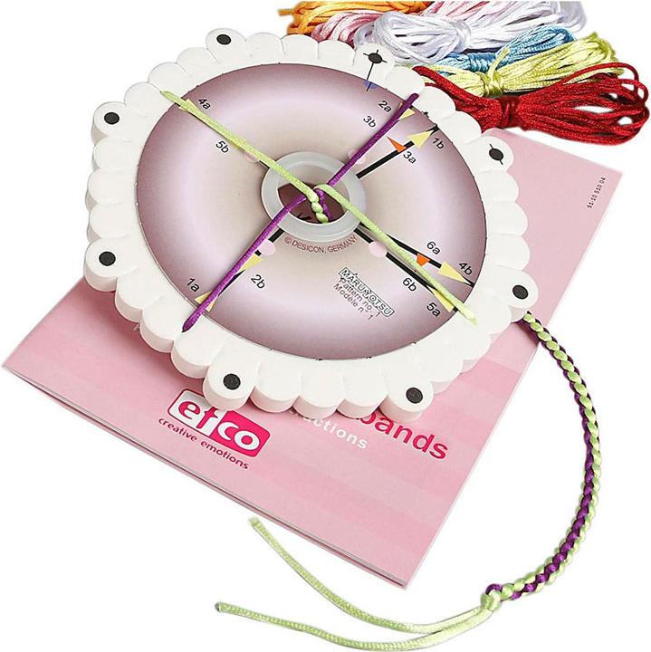 Immagine prodotto Efco Set Kumihimo: attrezzatura di base (17 cm, Materiale sintetico, Carta)