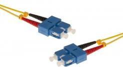 Actual product image Exertis Connect Fibre optic patch cable HD, 9/125 µm, OS2 fibre, SC duplex male/male, yellow, 50.0 m UPC UPC cut (U/FTP, 50 m)