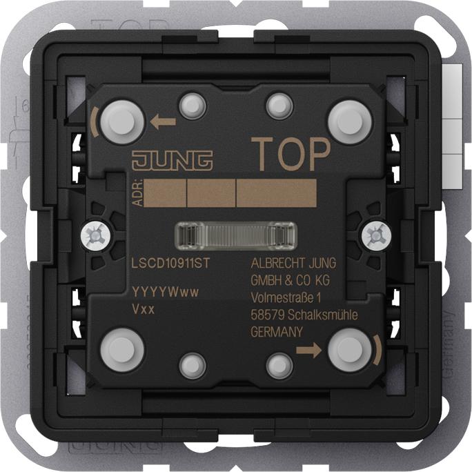 Actual product image JUNG LSCD10911ST KNX Universal 1f. Push-button