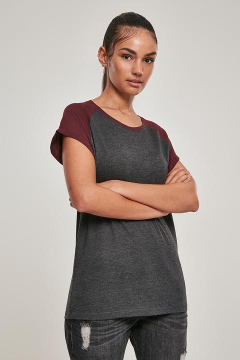 Image du produit Urban Classics T-shirt raglan contrasté pour femmes (4XL)