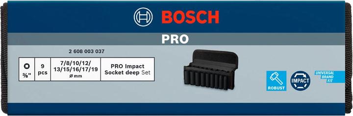 Actual product image Bosch Professional Zubehör Pro Impact (15 mm, 17 mm, 12 mm, 13 mm, 16 mm, 19 mm, 10 mm)