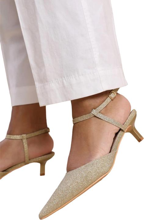 Actual product image Where's That From Womens/Ladies Malta Faux Leather Adjustable Strap Wide Kitten Heel Sandals (38)