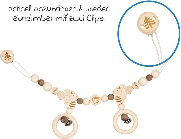 Actual product image Goki Pram chain squirrel with clips