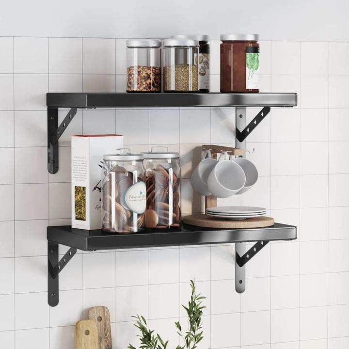 Actual product image VidaXL Wall shelves 2 pcs. 50 x 23.5 cm Noble