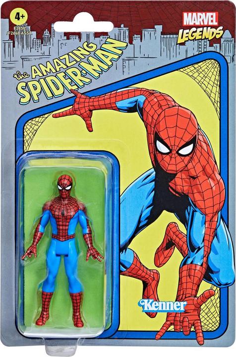 Actual product image Hasbro Marvel Legends Series Retro 375 Collection Spider-Man Action Figure