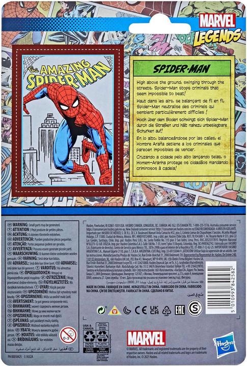 Actual product image Hasbro Marvel Legends Series Retro 375 Collection Spider-Man Action Figure