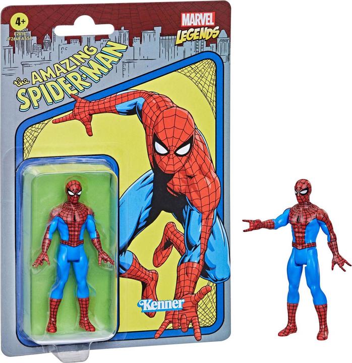 Actual product image Hasbro Marvel Legends Series Retro 375 Collection Spider-Man Action Figure