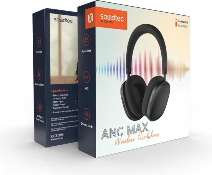 Produktbild Porodo Soundtec AirpodMax (36 h, Kabellos)